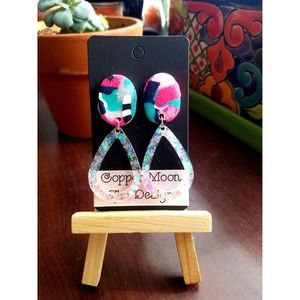 Handmade Multi-colored Statement Earrings